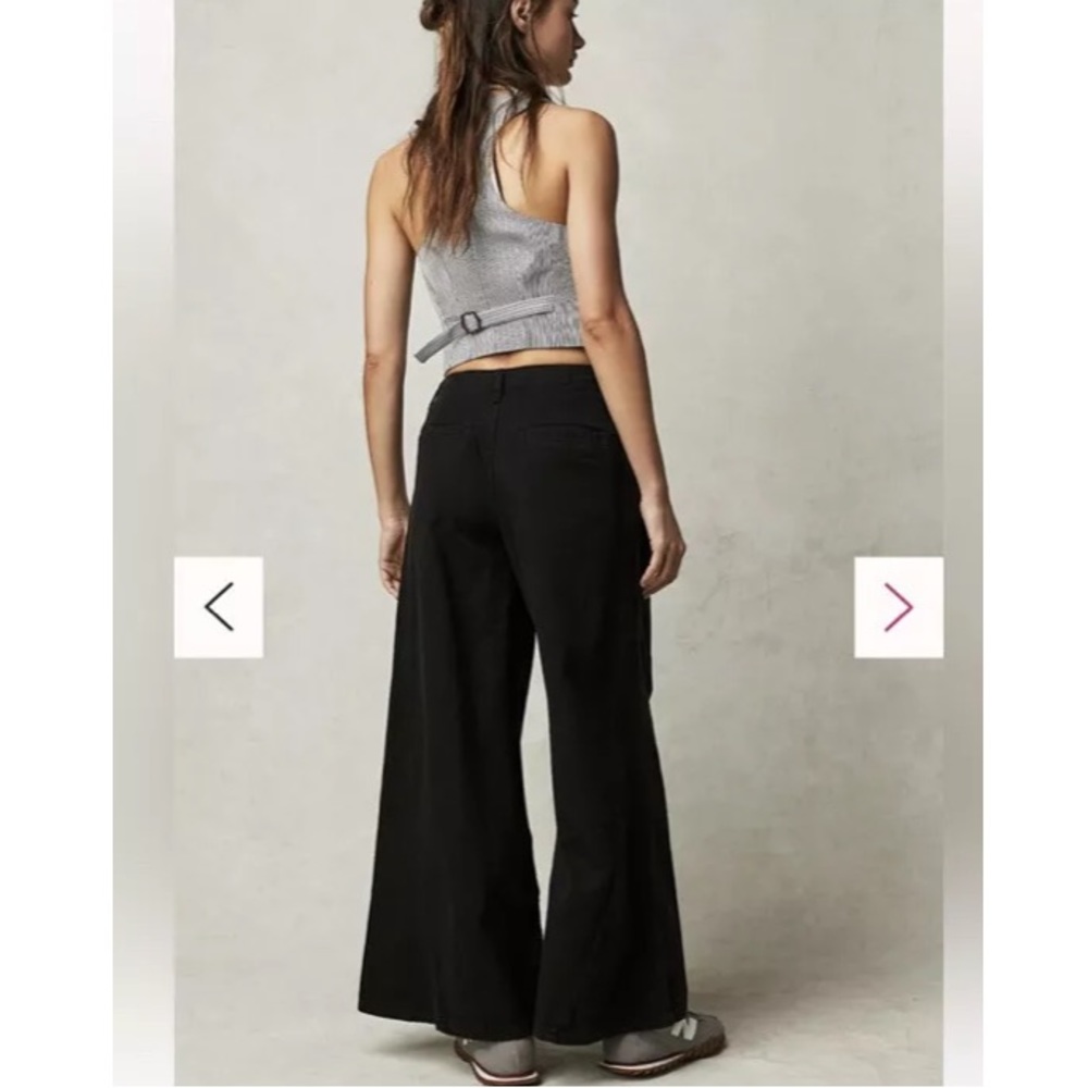 SOLD OUT Free People Light As Spring Wide Leg Trousers 6 - Picture 3 of 10